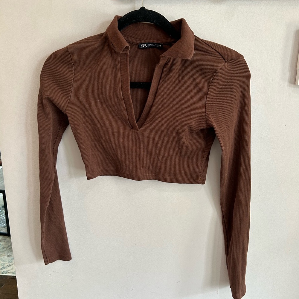 ZARA BROWN LONG SLEEVE!